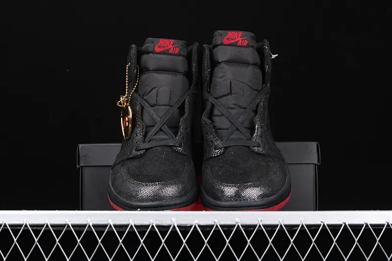 All categories Air Jordan Jordan series basketball shoes Air Jordan 1 High Air Jordan 1 Retro High OG WMNS "SP Gina" AJ1 Joe 1 Black Pearl Joint Black and Red CD7071-001